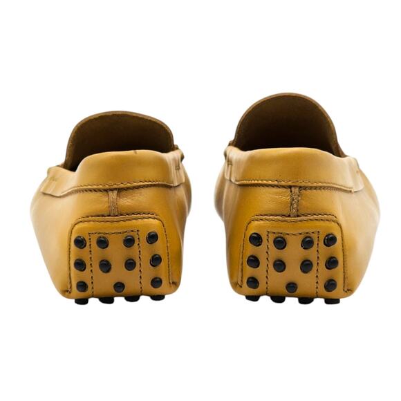 Tod’s Gommino Penny Men’s Leather Driving Loafers Yellow UK 7 US 8.5 - New $695 - Picture 5 of 9